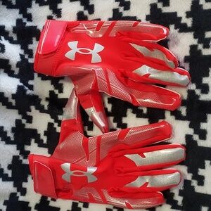 UA F8 Football Gloves Size Adult Medium